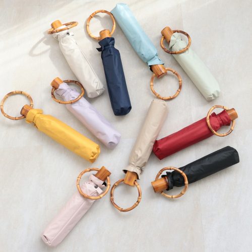 ウタタネ(utatane) 折りたたみ日傘 完全遮光100% 晴雨兼用 リングハンドル