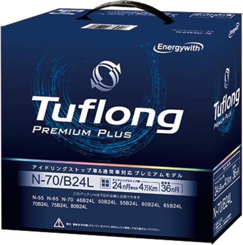 エナジーウィズ(Energywith) Tuflong PREMIUM PLUS アイドリングストップ車対応バッテリー PPAN70LB24L9B