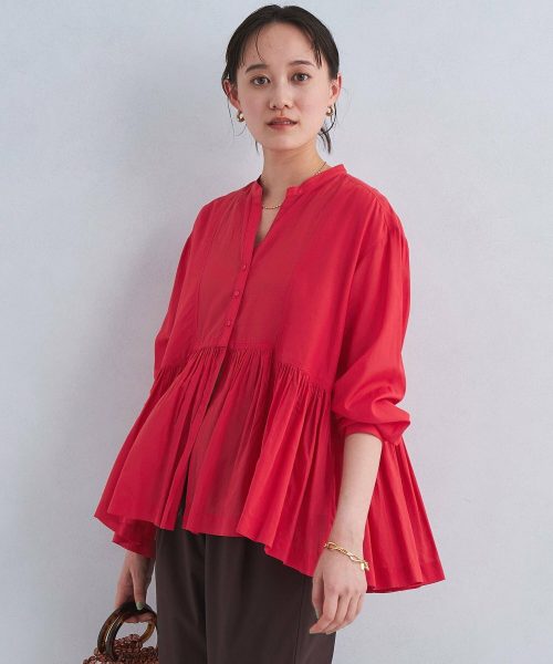 ユナイテッドアローズ グリーンレーベルリラクシング(UNITED ARROWS green label relaxing) 全方位映えブラウス