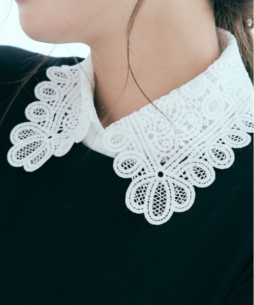 キラキラショップ(kirakiraShop) 総レースデザイン付け襟