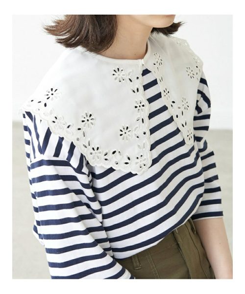 ロペピクニック(ROPE' PICNIC) フラワーレースつけ襟