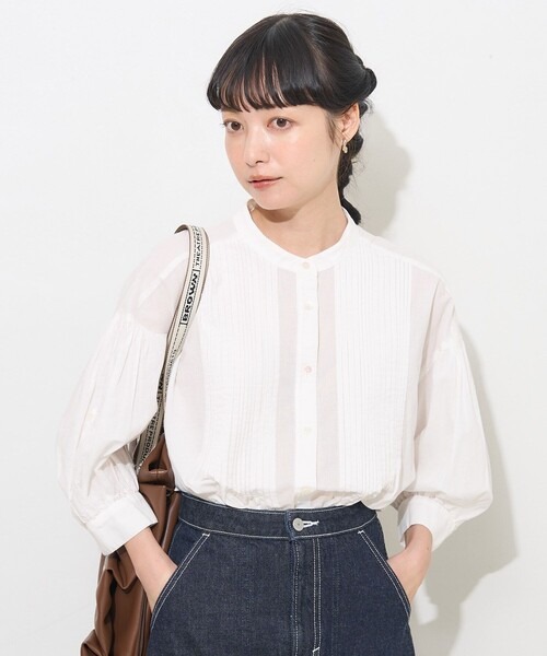 フリークスストア(FREAK'S STORE) ピンタックロングスリーブシャツ