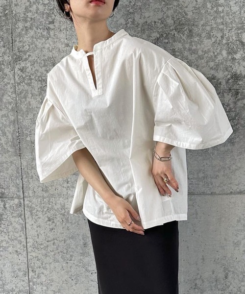 セレクトモカ(select MOCA) タックスリーブスモックシャツ