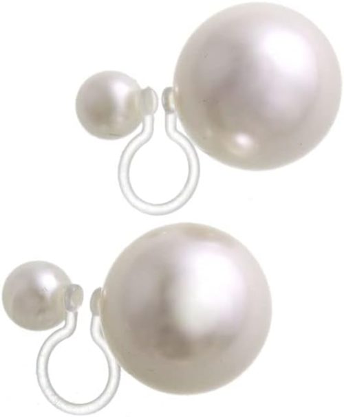 神戸ヴァンテーヌ(KOBE VINGTAINE) ダブル パールノンホールピアス