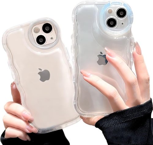 saymi's クリア ウェーブ おしゃれ 韓国 ケース 2023