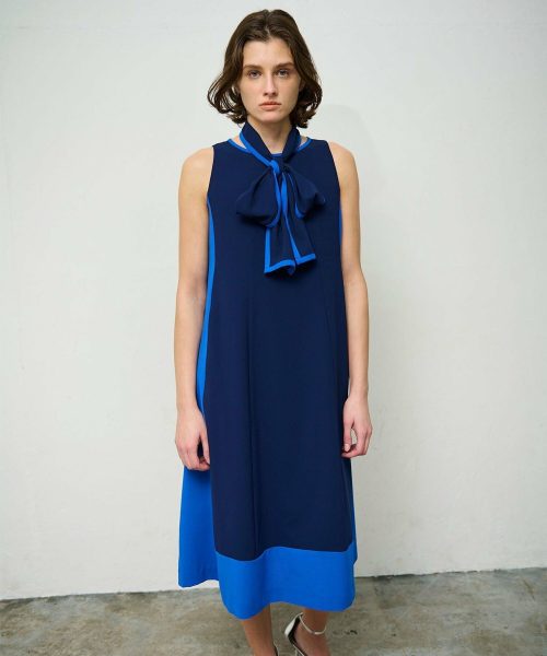 グレースコンチネンタル(GRACE CONTINENTAL) バイカラーフレームドレス