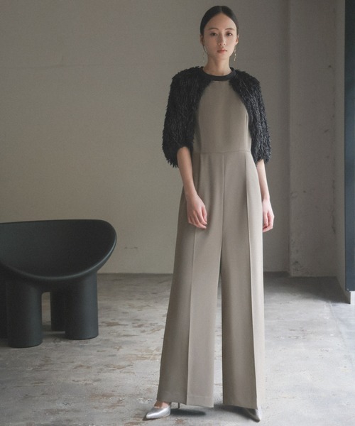 ガール(GIRL) フェザーボレロスリーブ&オールインワンの2点セット