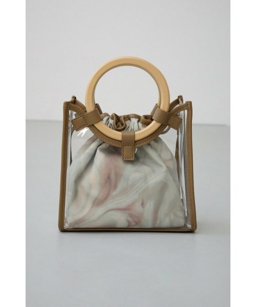 アズールバイマウジー(AZUL by moussy) マーブルポーチセットクリアバッグ