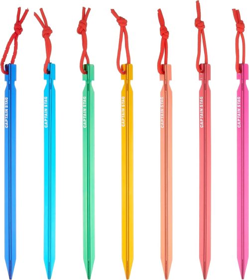 キャプテンスタッグ(CAPTAIN STAG) セブンカラーズ ジュラルミンペグ23cm UA-4506