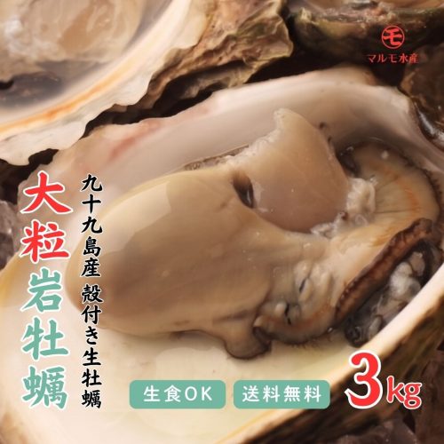 有限会社マルモ水産 九十九島のおくりもの 殻付き岩牡蠣3kg