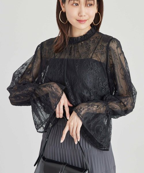 ロペピクニック(ROPE' PICNIC) フレンチレースブラウス