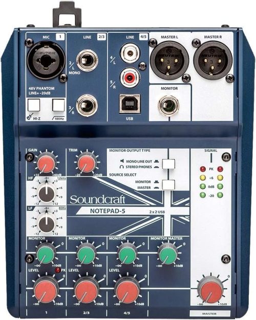 サウンドクラフト(Soundcraft) アナログミキサー Notepad-5