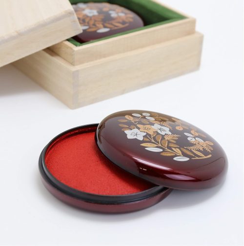 モリヤマ(Moriyama) 日光印 練り朱肉 四季 桐箱入り