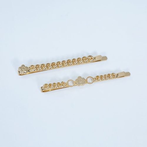 マリークヮント(MARY QUANT) メタルチェーン ヘアピンセット