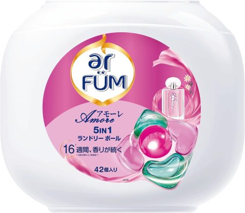 王子製薬 アフューム(arFUM) アモーレ ボール型洗濯洗剤 ケース