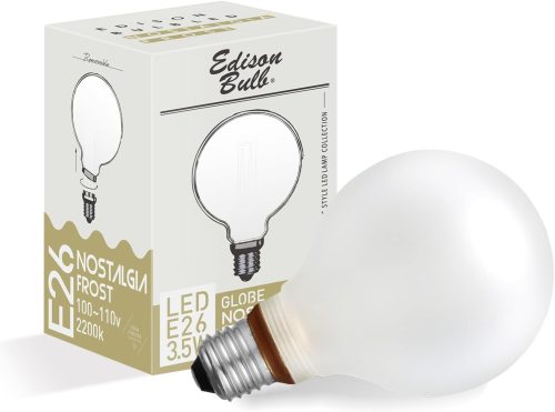 ディーエムエー(DMA) エジソンバルブLED E26ノスタルジア GLOBEフロスト 調光器対応 ND-E26GFNG