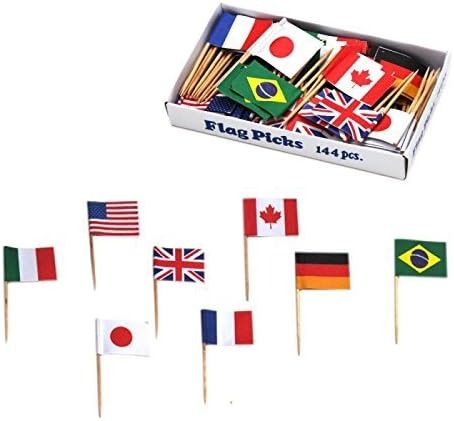 ヤマコー フラッグピック万国旗 各国混合