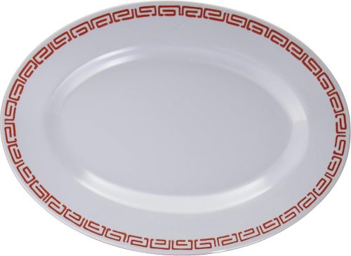 エンテック メラミン 瑞祥 中華小判皿 CA-23