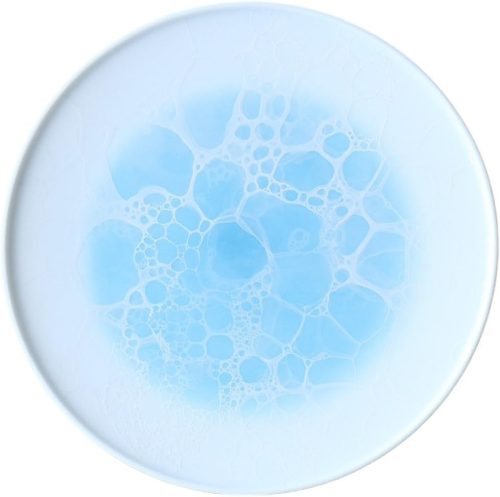 やま平窯元 泡 ラウンドプレート16.5cm Blue