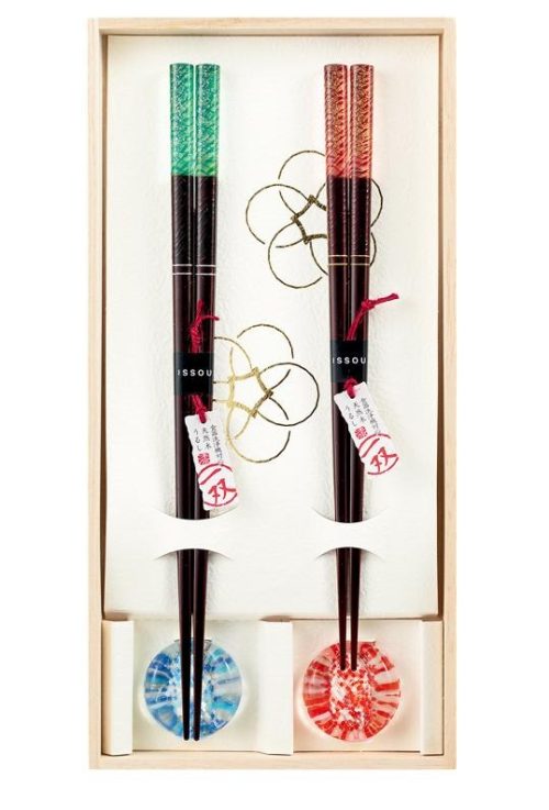 イシダ ギフトセット 箸置付夫婦箸 潮風