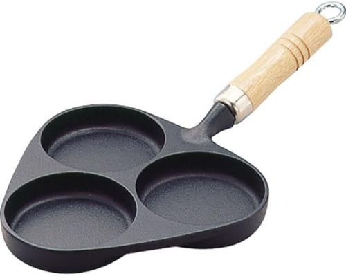 岩鋳(IWACHU) 目玉焼3ヶ焼(木柄付) 24018