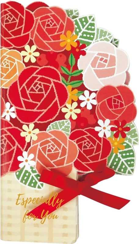 ゼットアンドケイ(Z&K) フラワーバスケット色紙 メッセージシール40枚付