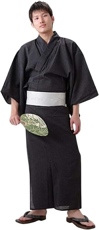 京都きもの町 綿麻 しじら織り浴衣