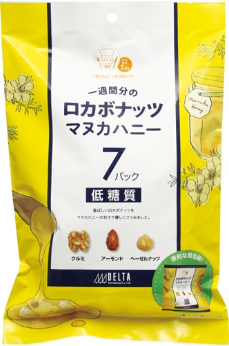 デルタインターナショナル 一週間分のロカボナッツ マヌカハニー