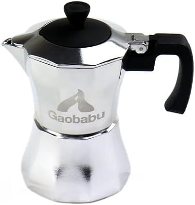 Gaobabu 直火型エスプレッソ コーヒーメーカー 収納袋付き 3カップ用