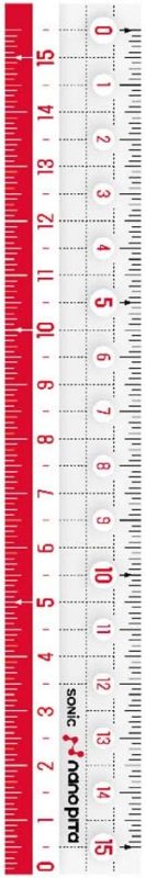 ソニック(SONIC) ナノピタ 直線定規 15cm リバーシブル SK-7500