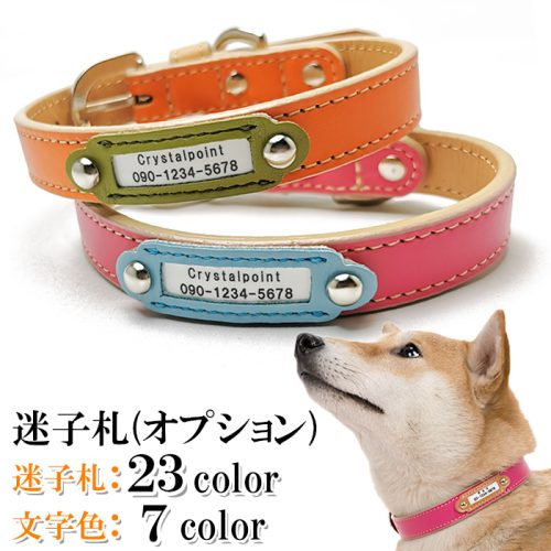 クリスタルポイント 迷子札 犬 首輪 迷子札 犬 首輪