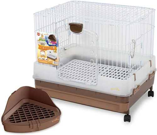 マルカン(MARUKAN) うさぎのカンタンおそうじケージH50B 三角形トイレセット ML-460