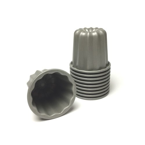 馬嶋屋菓子道具店 10個セット 55mm スタイリッシュカヌレ型 MJ0684