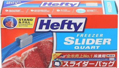 ヘフティ(Hefty) スライダーバッグ M 25枚入 冷凍解凍用