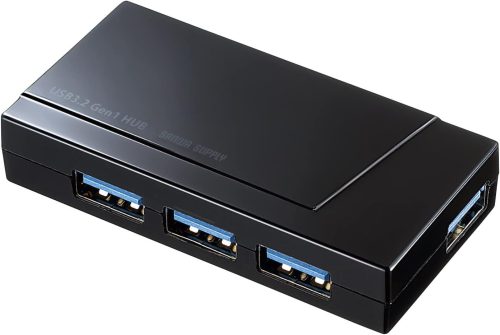 サンワサプライ(SANWA SUPPLY) USB3.2 Gen1 4ポートUSBハブ USB-3H418BKN