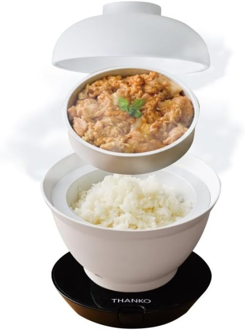 サンコー(THANKO) 2段式どんぶり型超高速炊飯器 炊き立て丼 DNBRRCSWH 2023
