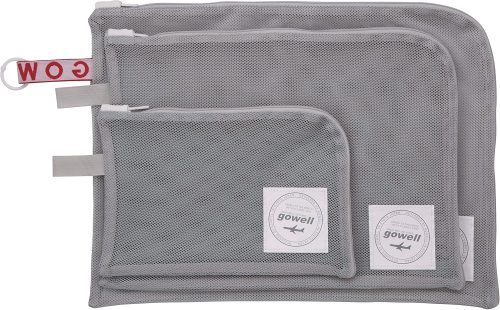 ゴーウェル(gowell) 衣類がそのまま洗える収納ポーチ 3点セット GW-0706