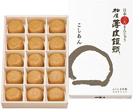 柏屋 柏屋薄皮饅頭 こしあん