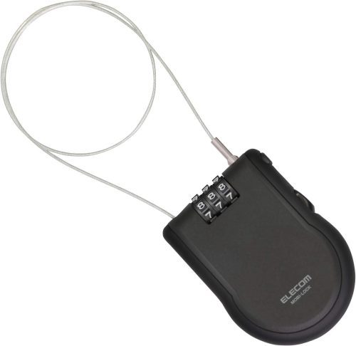 エレコム(ELECOM) ワイヤー巻き取り式 ダイヤルロック ESL-ECWR004