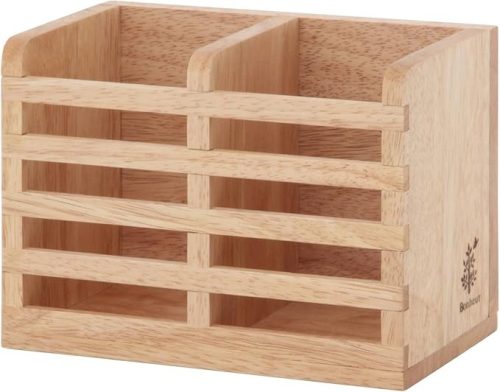 不二貿易 木製カトラリー収納スタンド 仕切り付 ボヌール 96137