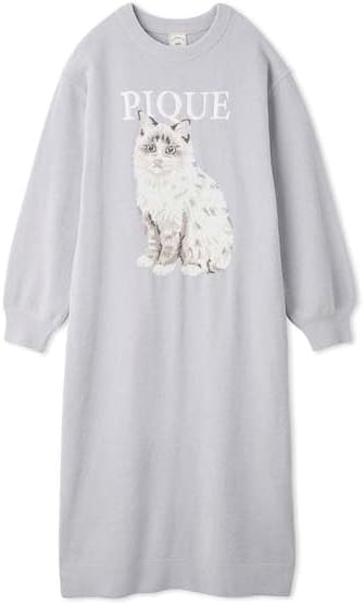 ジェラートピケ(gelato pique) CAT ジャガードワンピース