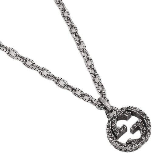 グッチ(GUCCI) グッチ インターロッキング ペンダント ネックレス