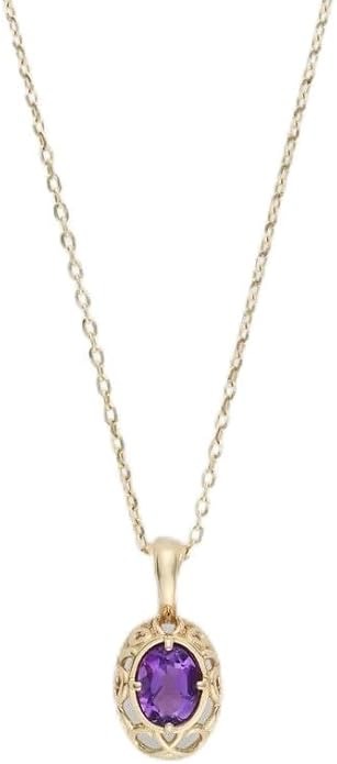 アガット(agete) K10アメジストネックレス