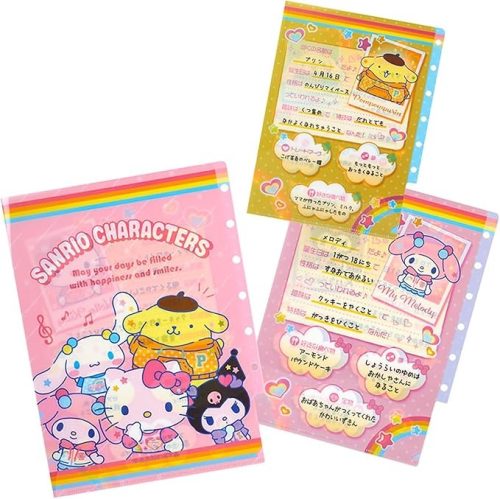 サンリオ(Sanrio) サンリオキャラクターズ クリアファイルセット なつかしプロフィール帳 078875