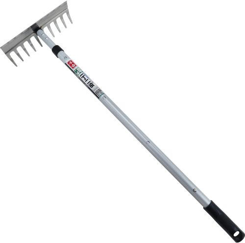 藤原産業 千吉 伸縮式 ステンレーキ 1300MM