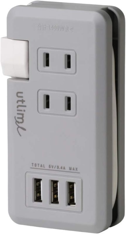 ソニック(SONiC) ポータブルコンセント USBポート付 ユートリムエル UL-5010