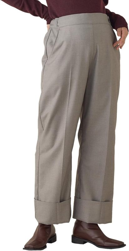 エンジェリーベ(ANGELIEBE) ハイウェストアジャストワイドパンツ