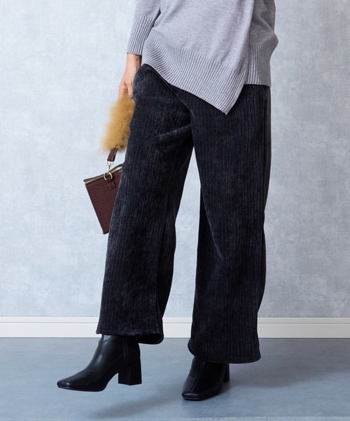 スウィートマミー(SWEET MOMMY) 裏起毛 マタニティ ワイドパンツ