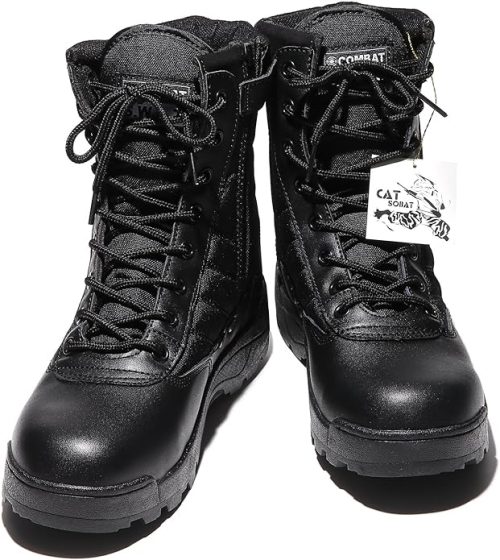 Catsobat サイドジッパー式タクティカルブーツ