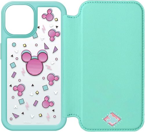 PGA iPhone 13用 ガラスフリップケース ミッキーマウス PG-DGF21K02MKY